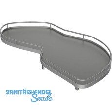 KESSEBÖHMER Le Mans II Einhängetablare Silber/Grau 600 Rechts KESSEBÖHMER Le Mans II Einhängetablare Silber/Grau 600 Rechts