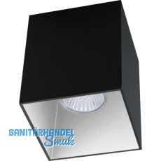 EGLO Deckenleuchte Polasso eckig GU10, schwarz/weiß EGLO Deckenleuchte Polasso eckig GU10, schwarz/weiß