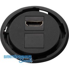 EVOline One Datensteckdose 1 x HDMI 2.0 schwarz