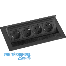 EVOline Flip Top Push M 4xSchuko schwarz EVOline Flip Top Push M 4xSchuko schwarz