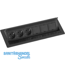 EVOline Flip Top Push DATA XL 3xSchuko +3 x Modulplatz schwarz EVOline Flip Top Push DATA XL 3xSchuko +3 x Modulplatz schwarz