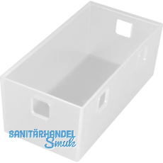 NINKA Organisationsbehälter Banio 2-fach Kunststoff Weiß transluzent NINKA Organisationsbehälter Banio 2-fach Kunststoff Weiß transluzent