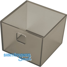 NINKA Organisationsbeh�lter Banio 1-fach Kunststoff Graphit transluzent