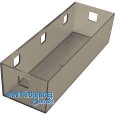 NINKA Organisationsbehälter Banio 3-fach Kunststoff Graphit transluzent NINKA Organisationsbehälter Banio 3-fach Kunststoff Graphit transluzent