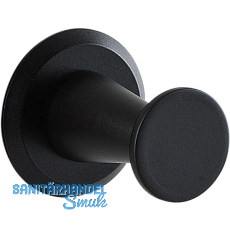 Mantelhaken Medellot Platte ø 30, Tiefe 33, Aluminium schwarz Mantelhaken Medellot Platte ø 30, Tiefe 33, Aluminium schwarz