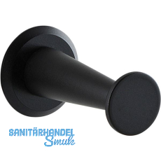 Mantelhaken Medellot Platte ø 30, Tiefe 53, Aluminium schwarz Mantelhaken Medellot Platte ø 30, Tiefe 53, Aluminium schwarz