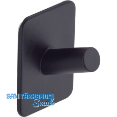 Klebehaken Damon Breite 39 mm, H�he 50 mm, Stahl schwarz matt