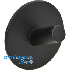 Klebehaken Dares � 52 mm, Stahl schwarz matt