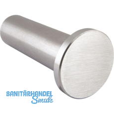 Mantelhaken Divanno � 22 mm, Tiefe 50 mm, Edelstahl geb�rstet