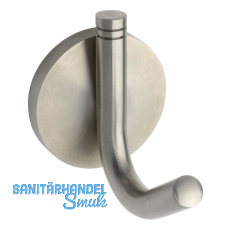 Mantelhaken Jaina Rosette ø 57 mm, Höhe 80 mm, Edelstahl gebürstet Mantelhaken Jaina Rosette ø 57 mm, Höhe 80 mm, Edelstahl gebürstet