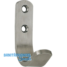 Mantelhaken Macoba Breite 18 mm, H�he 66,5 mm, Edelstahl geb�rstet