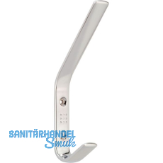 Huthaken Gamma Breite 18 mm, Höhe 150 mm, ZN verchromt poliert Huthaken Gamma Breite 18 mm, Höhe 150 mm, ZN verchromt poliert