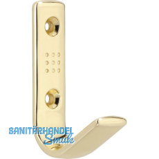 Mantelhaken Gamma Breite 18 mm, H�he 69 mm, ZN vermessingt poliert