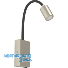 EGLO Wandleuchte Tazzoli Pro Nickel matt, schwarz