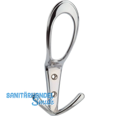 Huthaken Deneb Breite 76 mm, Höhe 160 mm, ZN verchromt poliert Huthaken Deneb Breite 76 mm, Höhe 160 mm, ZN verchromt poliert