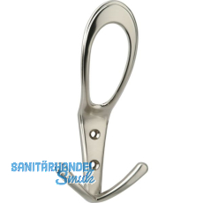 Huthaken Deneb Breite 76 mm, Höhe 160 mm, ZN Edelstahl Effekt Huthaken Deneb Breite 76 mm, Höhe 160 mm, ZN Edelstahl Effekt