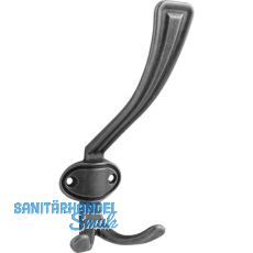 Huthaken Corvo Breite 67 mm, H�he 158 mm, ZN eisenf�rbig br�niert