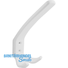 Huthaken Amun Breite 57 mm, Höhe 150 mm, Kunststoff weiß Huthaken Amun Breite 57 mm, Höhe 150 mm, Kunststoff weiß