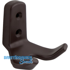 Mantelhaken Amun Breite 57 mm, H�he 62 mm, Kunststoff braun