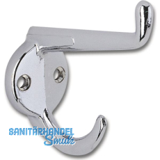 Huthaken Epsilon Breite 32 mm, Höhe 72 mm, ZN verchromt poliert Huthaken Epsilon Breite 32 mm, Höhe 72 mm, ZN verchromt poliert