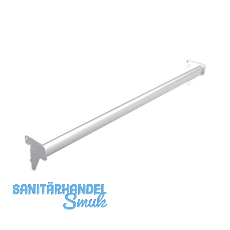 Ladenbausystem Single/Twin Tragstange oval 625 mm chrom