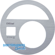EVOline Circle80 Dekorblende Edelstahl Effekt EVOline Circle80 Dekorblende Edelstahl Effekt