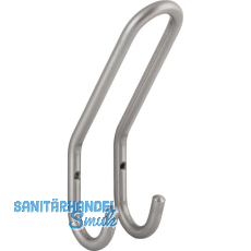 Huthaken Nora Breite 51 mm, Höhe 192 mm, Edelstahl unbehandelt Huthaken Nora Breite 51 mm, Höhe 192 mm, Edelstahl unbehandelt