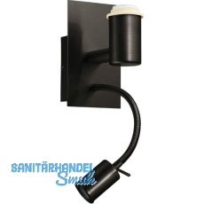 EGLO Wandleuchte Pasteri Pro 2-fach schwarz Grundk�rper ohne Schirm