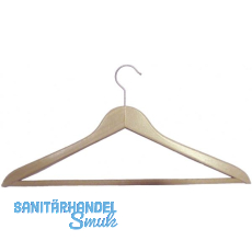 Kleiderbügel Unut 2 drehbar, mit gerilltem Hosensteg, Buche lackiert Kleiderbügel Unut 2 drehbar, mit gerilltem Hosensteg, Buche lackiert