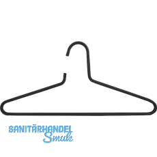 Kleiderb�gel Petet starr, mit Hosensteg, Stahl schwarz
