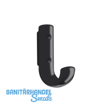 Mantelhaken HEWI 477.90.060 H�he 72 mm, Polyamid tiefschwarz gl�nzend