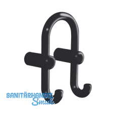 Mantelhaken HEWI 801.90.040 Höhe 165 mm, Polyamid tiefschwarz glänzend Mantelhaken HEWI 801.90.040 Höhe 165 mm, Polyamid tiefschwarz glänzend