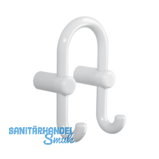 Mantelhaken HEWI 801.90.040 H�he 165 mm, Polyamid lichtgrau gl�nzend