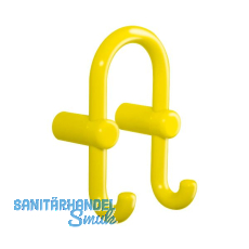 Mantelhaken HEWI 801.90.040 H�he 165 mm, Polyamid senfgelb gl�nzend