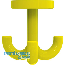 Dreifach-Drehhaken HEWI 477.90.050 H�he 70mm,Polyamid senfgelb gl�nzend