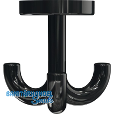 Dreifach-Drehhaken HEWI 477.90.050 H�he 70 mm,Polyamid tiefschwarz gl�nzend