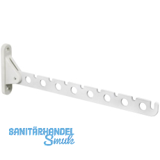 Kleiderlüfter Janiu klappbar, für 8 Bügel, Tiefe 310 mm, Stahl weiß Kleiderlüfter Janiu klappbar, für 8 Bügel, Tiefe 310 mm, Stahl weiß