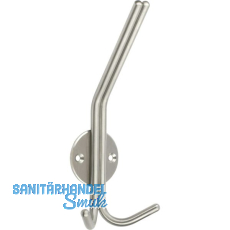 Huthaken Kabah mit Platte � 46 mm, H 179 mm, T 65 mm, Edelstahl geb�rstet