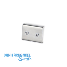 Verbindungsst�ck zu Garderobenleiste Aton B 52 mm, H 40 mm, Edelstahl geb�rstet
