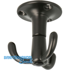 SISO Dreifach-Drehhaken Spider � 48 mm, H�he 52 mm, Zamak, schwarz matt