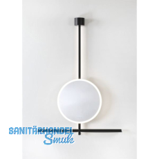 DOMUS LINE LED-Spiegel IO-S D-Motion Aluminium schwarz
