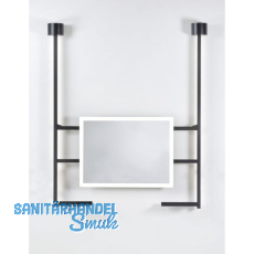 DOMUS LINE LED-Spiegel IO-D D-Motion Aluminium schwarz DOMUS LINE LED-Spiegel IO-D D-Motion Aluminium schwarz