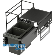 VS ENVI Water Plus Abfalltrennsystem KB 600 mm 2 x 10 L Lava VS ENVI Water Plus Abfalltrennsystem KB 600 mm 2 x 10 L Lava