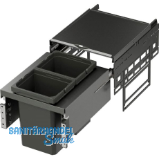 VS ENVI Space Abfalltrennsystem KB 400 mm 2 x 10 Liter Lava VS ENVI Space Abfalltrennsystem KB 400 mm 2 x 10 Liter Lava