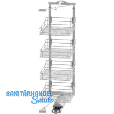 VS TAL Gate Hochschrankauszug Set Classic 1200 - 1450 mm KB 450 mm Silber VS TAL Gate Hochschrankauszug Set Classic 1200 - 1450 mm KB 450 mm Silber