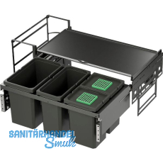 VS ENVI Water Abfalltrennsystem KB 1000 mm 1 x 22/1 x 16/2 x 10 L Lava