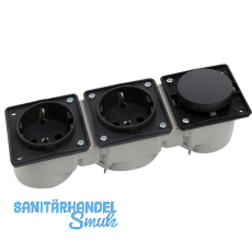 BERKER Integro Schalter anthrazit matt + Doppelsteckdose anthrazit ohne Rahmen BERKER Integro Schalter anthrazit matt + Doppelsteckdose anthrazit ohne Rahmen