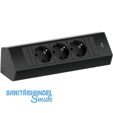BACHMANN Steckdosenleiste Casia2 K 3-fach Schukosteckdose, schwarz BACHMANN Steckdosenleiste Casia2 K 3-fach Schukosteckdose, schwarz