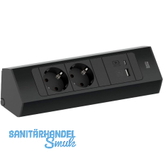 BACHMANN Steckdosenleiste Casia2 K 2-fach Schuko + USB A+C Charger schwarz
