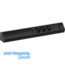 BACHMANN Steckdosenleiste Casia2 L 3-fach Schuko + USB A+C Charger schwarz BACHMANN Steckdosenleiste Casia2 L 3-fach Schuko + USB A+C Charger schwarz